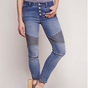 Seamed Moto Skinny Jeans